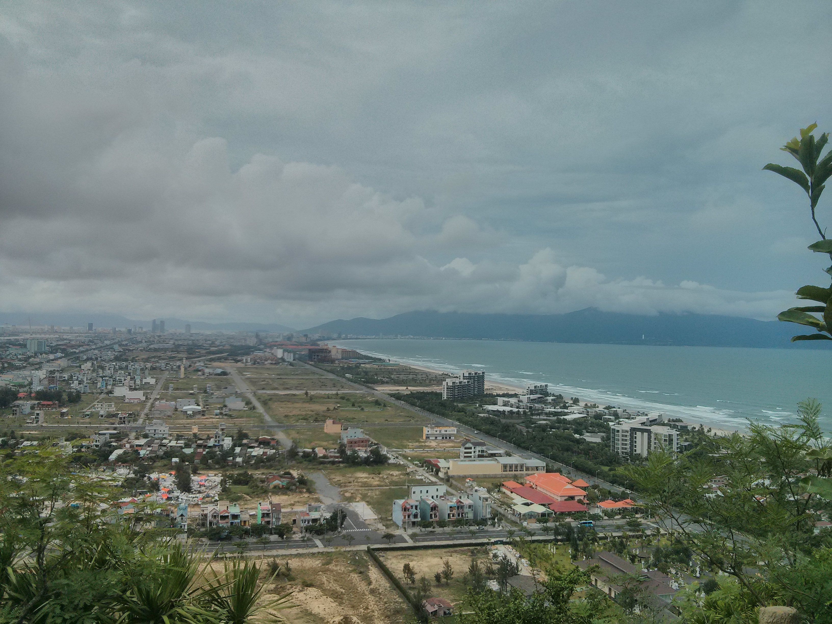 Le point de vue sur Da Nang beach